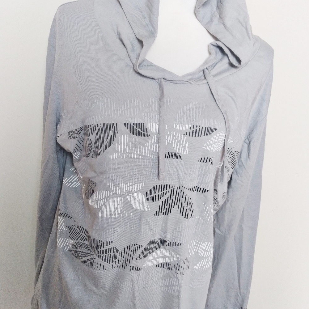 Columbia Gray Abstract Print Pullover Hoodie - Picture 2 of 10